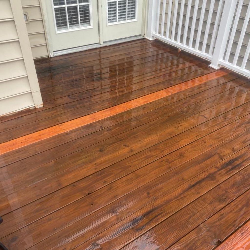 Deck after cleaning