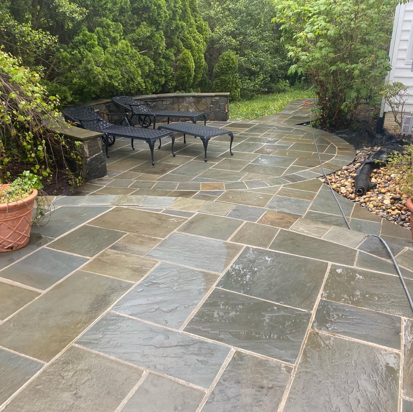 Patio after cleaning