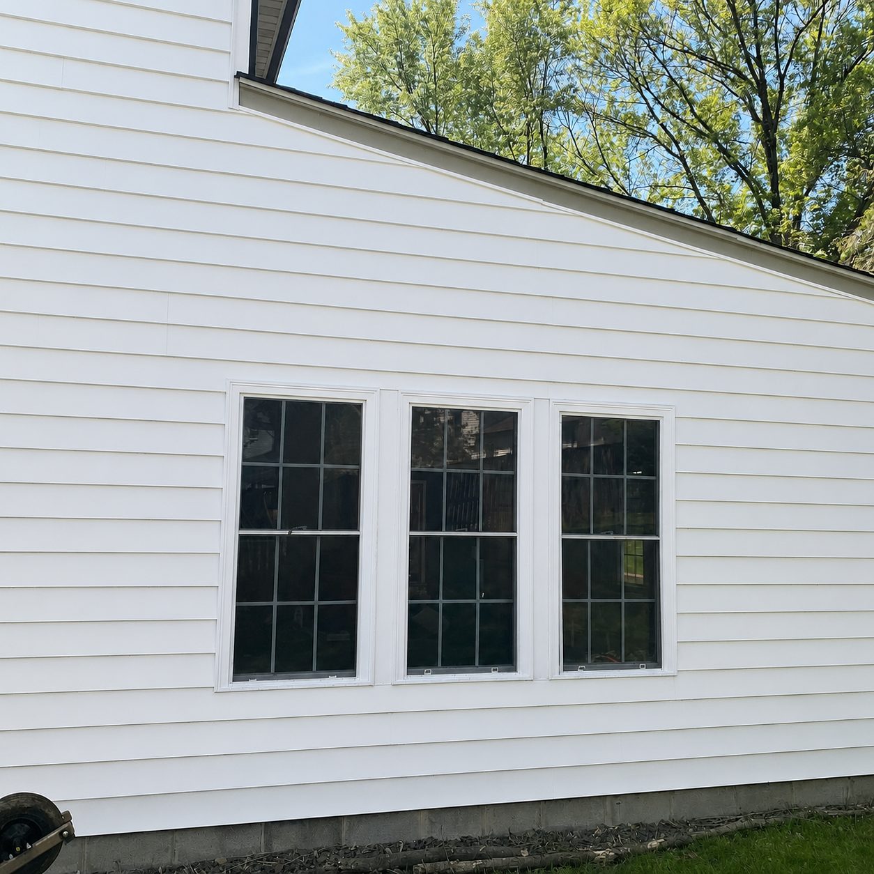Siding after cleaning